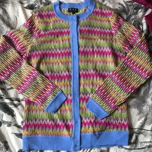 multicolored sweater